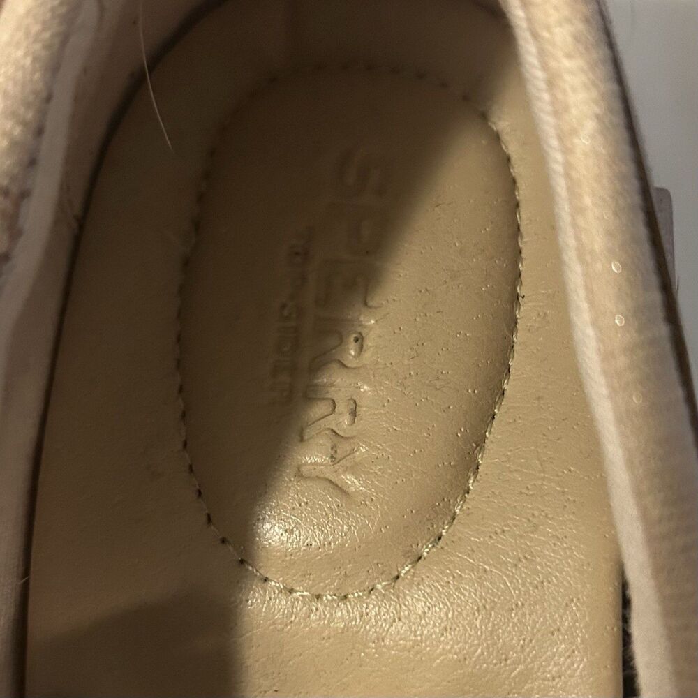 Sperry starfish eye leather canvas boat loafers shoes blush slip on classic 8 - Picture 5 of 9